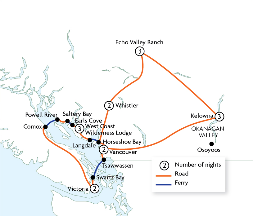 map of itinerary