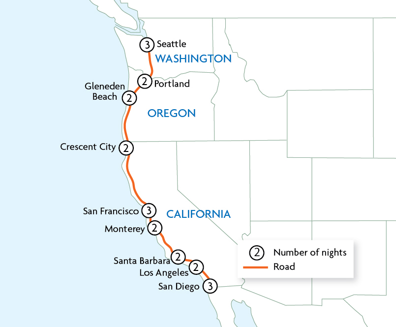 Pacific Quest - Seattle to San Diego | Touring with Trailfinders